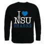 W Republic I Love Crewneck Sweatshirt Nova Southeastern Sharks 552-358