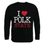 W Republic I Love Crewneck Sweatshirt Polk State Eagles 552-362