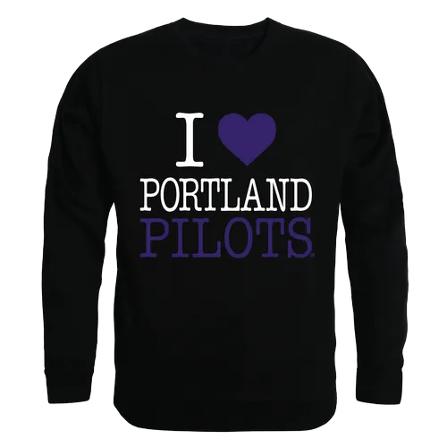 W Republic I Love Crewneck Sweatshirt Portland Pilots 552-363