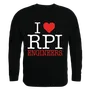 W Republic I Love Crewneck Sweatshirt Rensselaer Polytechnic Institute 552-367