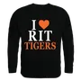 W Republic I Love Crewneck Sweatshirt Rochester Rit Tigers 552-370