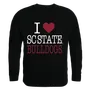 W Republic I Love Crewneck Sweatshirt South Carolina State University Bulldogs 552-384