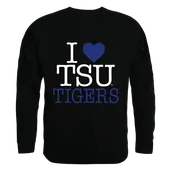 W Republic I Love Crewneck Sweatshirt Tennessee State University Tigers 552-390