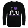 W Republic I Love Crewneck Sweatshirt Tennessee Tech Golden Eagles 552-391