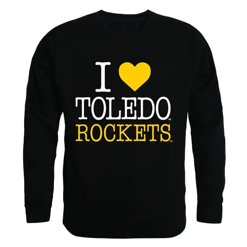 W Republic I Love Crewneck Sweatshirt Toledo Rockets 552-396