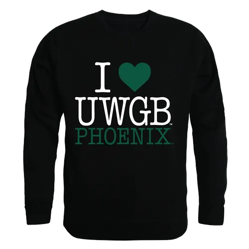 W Republic I Love Crewneck Sweatshirt Wisconsin Green Bay Phoenix 552-397