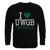 W Republic I Love Crewneck Sweatshirt Wisconsin Green Bay Phoenix 552-397