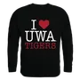 W Republic I Love Crewneck Sweatshirt West Alabama Tigers 552-401