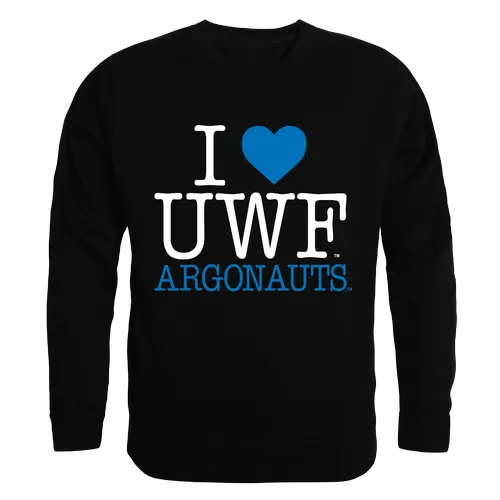 W Republic I Love Crewneck Sweatshirt West Florida Argonauts 552-402