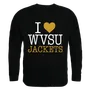 W Republic I Love Crewneck Sweatshirt West Virginia Mountaineers 552-404