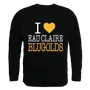 W Republic I Love Crewneck Sweatshirt Wisconsin Eau Claire Blugolds 552-409