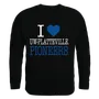 W Republic I Love Crewneck Sweatshirt Wisconsin Platteville Pioneers 552-410