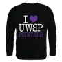 W Republic I Love Crewneck Sweatshirt Wisconsin Stevens Point Pointers 552-412