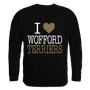 W Republic I Love Crewneck Sweatshirt Wofford Terriers 552-415