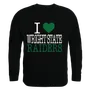 W Republic I Love Crewneck Sweatshirt Wright State University Raiders 552-416