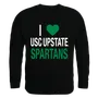 W Republic I Love Crewneck Sweatshirt Usc Upstate Spartans 552-443