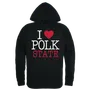 W Republic I Love Hoodie Polk State Eagles 553-362