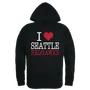 W Republic I Love Hoodie Seattle University Redhawks 553-378