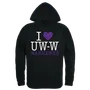 W Republic I Love Hoodie Wisconsin Whitewater Warhawks 553-414