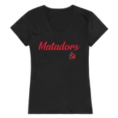 W Republic Women's Script Tee Shirt Cal State Northridge Matadors 555-166