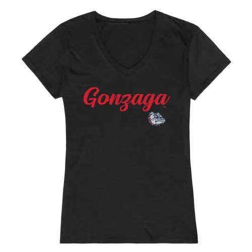 W Republic Women's Script Tee Shirt Gonzaga Bulldogs 555-187