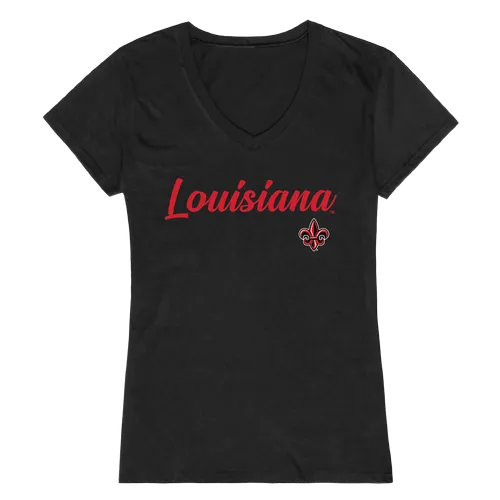 W Republic Women's Script Tee Shirt Louisiana Lafayette Ragin Cajuns 555-189