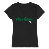 W Republic Women's Script Tee Shirt North Texas Mean Green 555-195