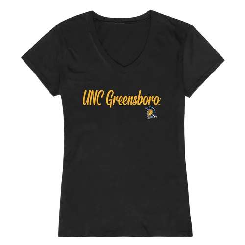 W Republic Women's Script Tee Shirt North Carolina Greensboro Spartans 555-245