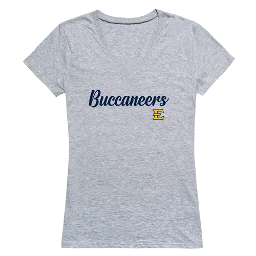 W Republic Women's Script Tee Shirt East Tennessee State Buccaneers 555-294