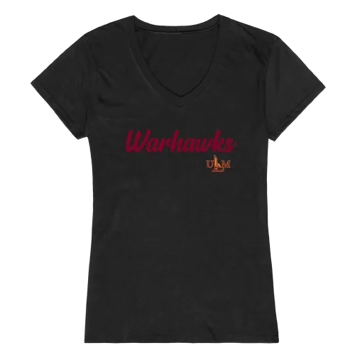 W Republic Women's Script Tee Shirt Louisiana-Monroe Warhawks 555-331