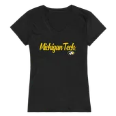 W Republic Women's Script Tee Shirt Michigan Tech 555-341