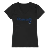 W Republic Women's Script Tee Shirt Monmouth University 555-345