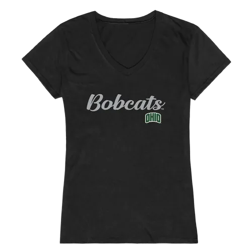 W Republic Women's Script Tee Shirt Ohio Bobcats 555-360