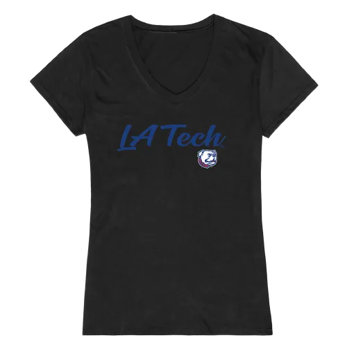 W Republic Women's Script Tee Shirt Louisiana Tech Bulldogs 555-419