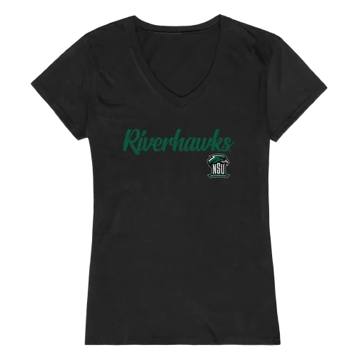 W Republic Women's Script Tee Shirt Northeastern State University Riverhawks 555-426