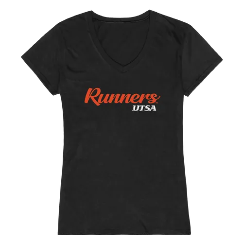 W Republic Women's Script Tee Shirt Texas San Antonio Roadrunners 555-435