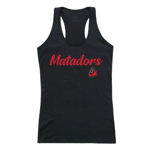 W Republic Women's Script Tank Shirt Cal State Northridge Matadors 557-166