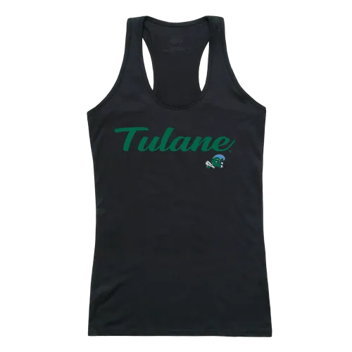 W Republic Women's Script Tank Shirt Tulane Green Wave 557-198