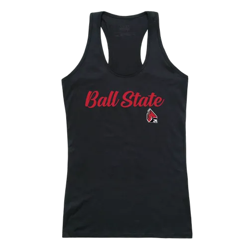 W Republic Women's Script Tank Shirt Ball State Cardinals 557-264