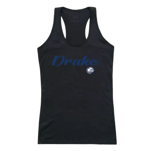 W Republic Women's Script Tank Shirt Drake University Bulldogs 557-292