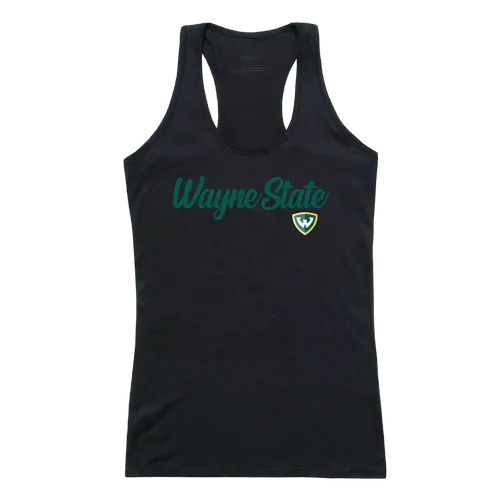 W Republic Women's Script Tank Shirt Wayne State Warriors 557-400