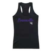 W Republic Women's Script Tank Shirt University Of Evansville Purple Aces 557-424