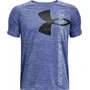 Under Armour Boys' Tech Split Logo Hybrid Short Sleeve 1363279