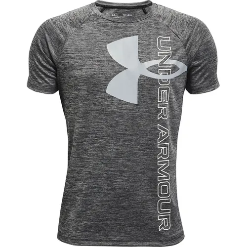 Under Armour Boys' Tech Split Logo Hybrid Short Sleeve 1363279