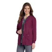 Landau Essentials 4 Pocket Scrub Jacket For Women 7525