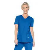 Landau Essentials 4 Pocket Scrub Top For Women 8111