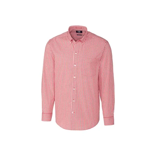 Cutter & Buck Mens Easy Care Stretch Gingham Long Sleeve BCW00143