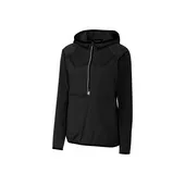 Cutter & Buck Ladies Breaker Half Zip Hooded Popover LCO00030