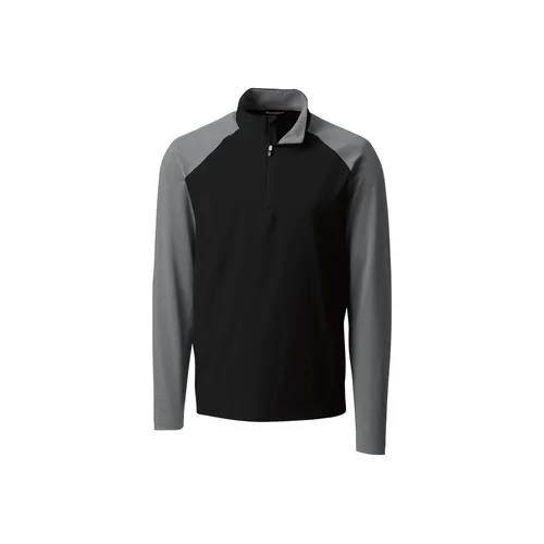 Cutter & Buck Mens Response Hybrid Quarter Zip Pullover MCC00006. Decorated in seven days or less.