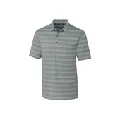 Cutter & Buck Mens Forge Heathered Stripe Stretch Polo MCK00112